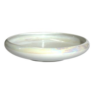 Art Deco White Lustre Porcelain Bowl by Arkinstall & Sons for Staff, England, 1930s For Sale