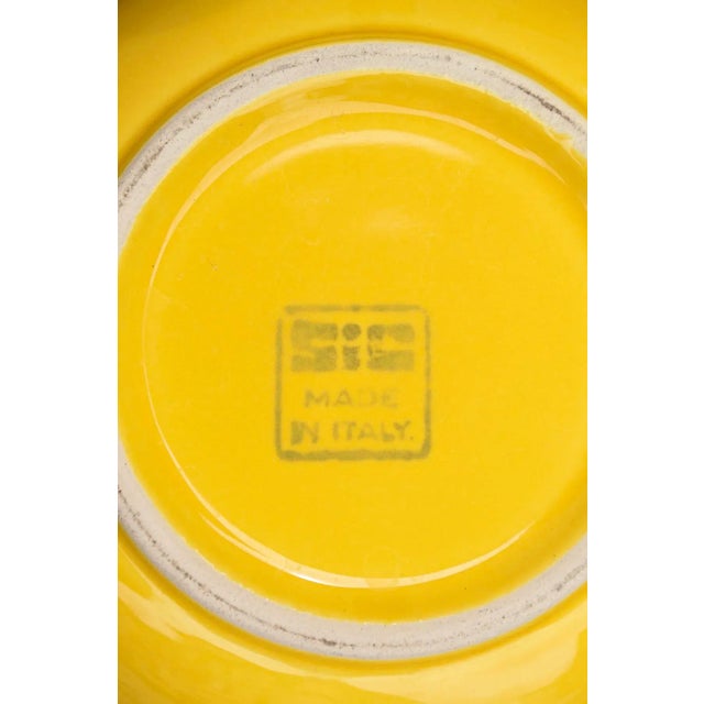 Yellow Ceramic Vases from SIC and Purple Vase from SC3 Italia, 1960s, Set of 3 For Sale - Image 4 of 6