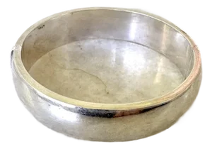 Vintage Sterling Silver Hinge Bangle Bracelet