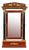 Empire Standing Mirror in Mahogany, 1820 For Sale