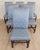 Sky Blue Set of Six Lombard Walnut Reel-Turned Dining Chairs, Early 18th Century For Sale - Image 8 of 9