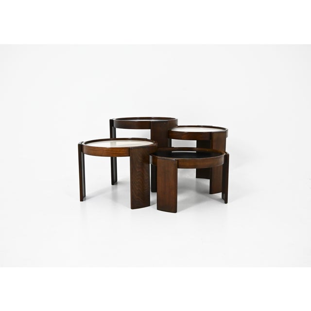 Model 780 Nesting Tables by Gianfranco Frattini for Cassina, 1960s, Set of 4 For Sale - Image 13 of 13