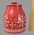 This vintage Pottery Barn cookie jar is a classic addition to any kitchen. With a vibrant red color and snowflake design,...