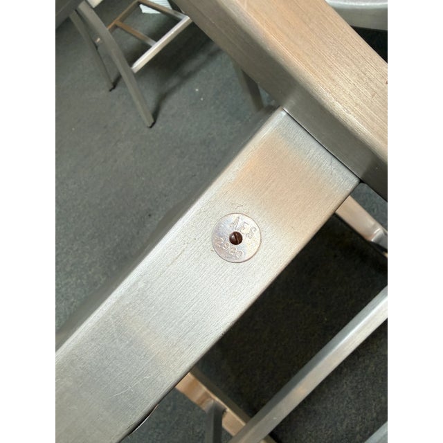 Mid-Century Modern Vintage GoodForm Mid Century Aluminum Chairs, Set of Four For Sale - Image 3 of 12