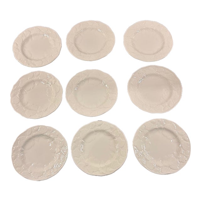 1990s Wedgwood Strawberry&Vine Salad Plates - 9 PCS For Sale