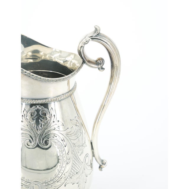 Exquisite Old English Sheffield Silver-Plated Tableware Serving Pitcher For Sale - Image 9 of 12