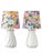 Royal Delft White Table Lamps, House of Hackney Lampshades, Set of 2 For Sale