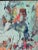 Aqua Original Aqua and Peach Abstract Painting on Canvas For Sale - Image 8 of 9