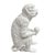 Pair of Vintage Bisque Porcelain Macaque Monkeys For Sale - Image 9 of 12