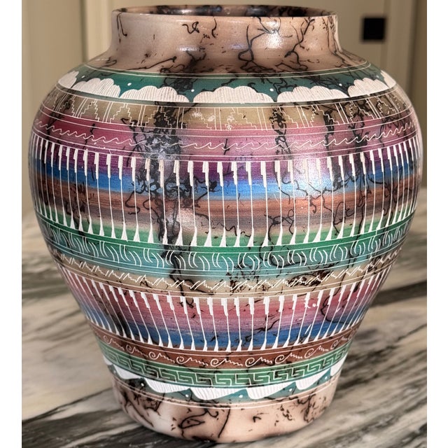 Yolanda White Navajo Horse Hair Vase For Sale - Image 16 of 16