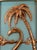 1950s Vintage Mid-Century 1950s Metalcraft Flamingo Palm Tree Shadow Box Wall Art For Sale - Image 5 of 10