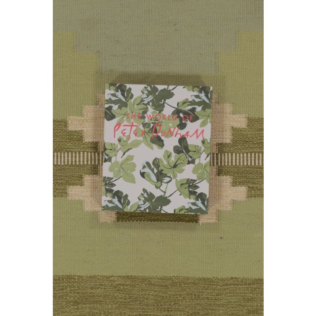 Signed Vintage Swedish Kilim by Ingegerd Silow in Green & Beige - Rug & Kilim For Sale - Image 9 of 10