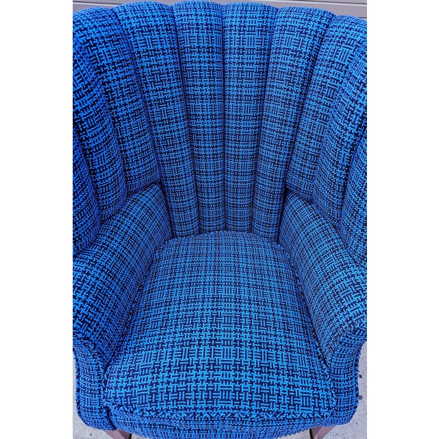 Antique Federal Barrel Back Upholstered Armchair For Sale In Washington DC - Image 6 of 12
