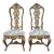 19th Century Antique Venetian Carved Gold Giltwood Throne Chairs, Pair For Sale