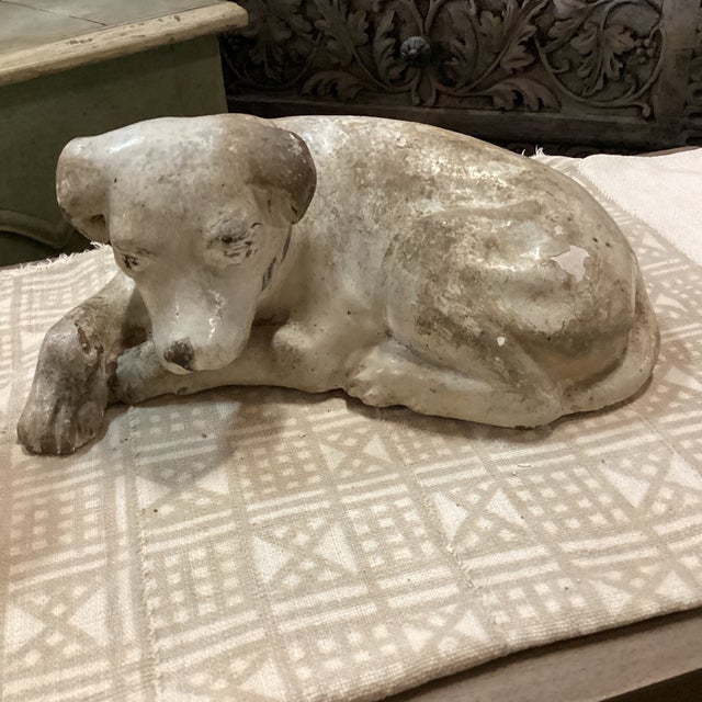 A pair of British Colonial hand-painted dogs from India - they are extremely alike, although not exact. These two gentle...