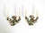 Floral Wall Lamps in Metal with Hand-Painted Details, Italy, 1950s, Set of 2 For Sale - Image 17 of 17