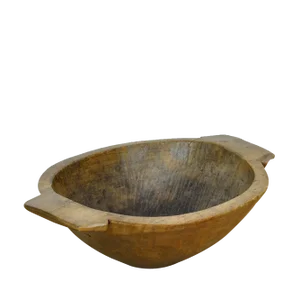 Handmade Wooden Dough Bowl, 1920s