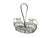 A beautiful oil-and-vinegar cruet set from Arthur Krupp Milano. The set includes two clear hand-blown glass cruets with...