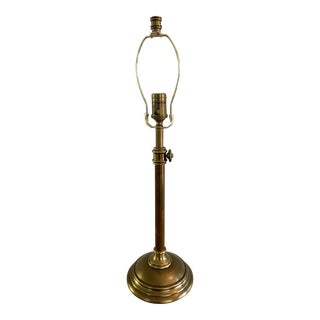 Pottery Barn Chelsea Metal Adjustable Table Lamp in Antique Brass Finish For Sale
