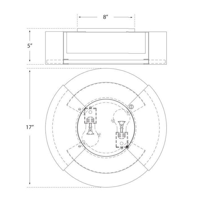 Modern Kelly Wearstler for Visual Comfort Signature Melange Large Flush Mount in Polished Nickel with Alabaster For Sale - Image 3 of 3