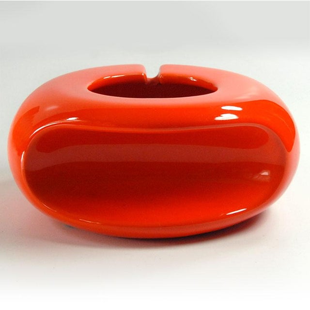 Mid-Century Green Ceramic Ashtray by Boccato, Gigante, Zambusi for Sicart, Italy, 1970s, in Very Good conditions. Designed...