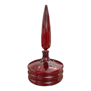 Vintage Blenko Regal Ruby Decanter