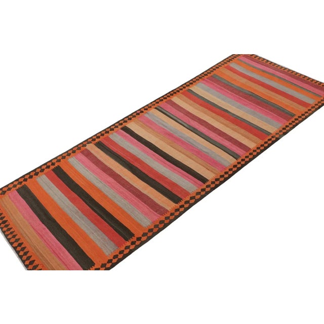 Rug & Kilim 1950s Vintage Northwest Persian Kilim With Multicolor Stripes, From Rug & Kilim For Sale - Image 4 of 8