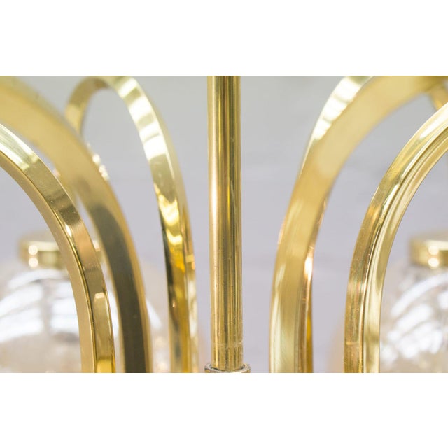 1960s Vintage Golden Ceiling Light with 6 Spheres, 1960s For Sale - Image 5 of 10