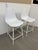 Mid-Century Modern Article Svelti Pure White Counter Stools, Pair For Sale - Image 3 of 12