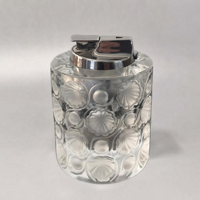 Crystal Tokyo Table Lighter from Lalique, France, 1970s For Sale - Image 9 of 9