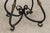 Round Cherry Top Wrought Iron Base Dining or Center Table For Sale - Image 11 of 14
