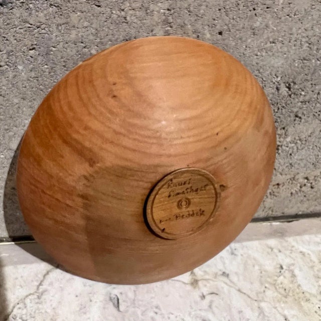 Wood Modernist Art Sculptural Kauri Wood Bowl Beddek Nz For Sale - Image 7 of 12
