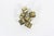 Mid-Century Modern Vintage Hammered Brass Napkin Rings - Set of 6 For Sale - Image 3 of 6