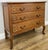 Vintage French Louis Style Oak Chest of 3 Drawers For Sale - Image 4 of 15
