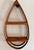 Vintage Danish Modern Teak Bent Wood Teardrop Hanging Shelf For Sale - Image 9 of 9