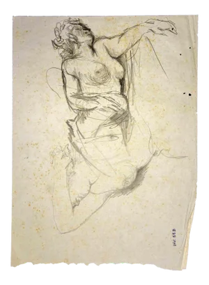 Leo Guide, Female Figure, Drawings, 1970s