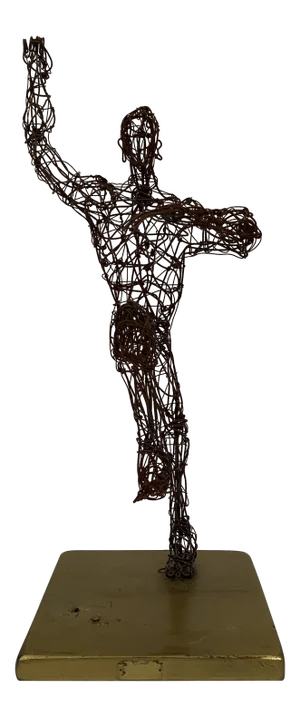 1965 Wire Male Figurative Sculpture