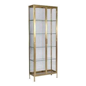Brass & Glass Display Cabinet
