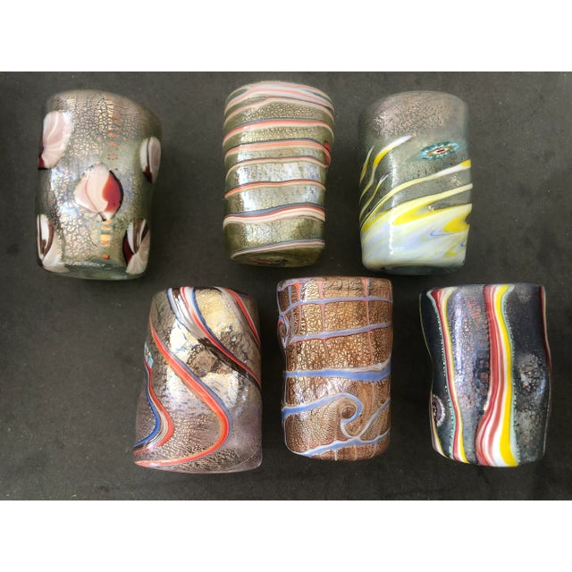 2000s "Murrisa Murano Glass" Glasses- Set of 6 For Sale - Image 10 of 11