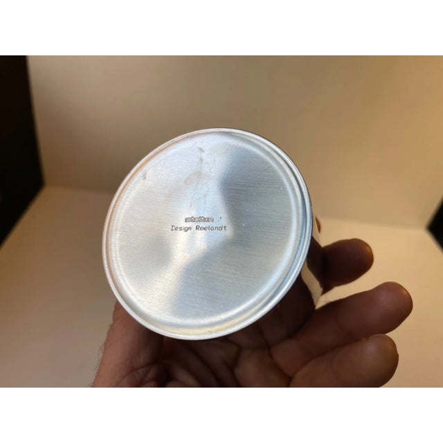 Minimalist Danish Stainless Steel Ashtray by Roelandt for Stelton, 1980s For Sale - Image 4 of 7