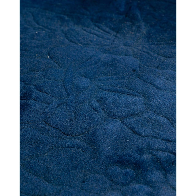 Blue Antique Chinese Art Deco Rug 12ft X 19ft 3in For Sale - Image 8 of 16