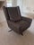 2010s Luke Leather Swivel Recliner For Sale - Image 5 of 5
