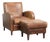 Set of Sheepskin Lounge Chair and Ottoman For Sale