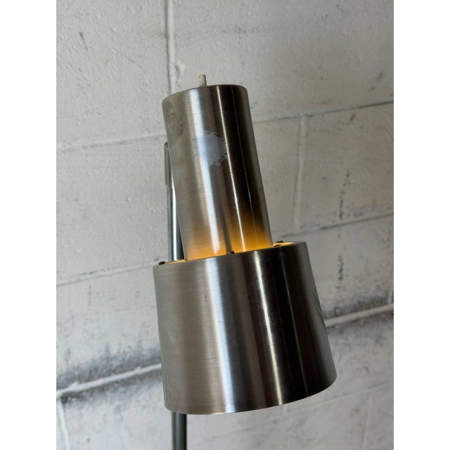 Metal Metal Floor Lamp With Adjustable Spotlight Mid-Century Modern 1950s For Sale - Image 7 of 10
