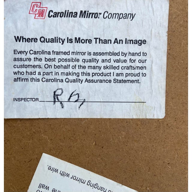 Carolina Mirror Company Round Gilt Mirror For Sale - Image 10 of 10