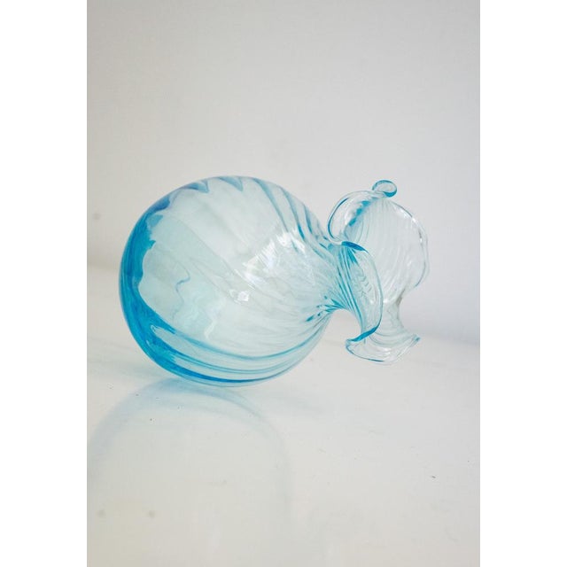 Blue Murano Vases in Acquamare from Ribes the Art of Glass, Set of 2 For Sale - Image 8 of 13