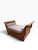 Italian Antique Mahogany Inlaid Sleigh Bedframe for Daybed For Sale - Image 3 of 8