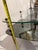 Mid-Century Two-Tier Glass & Crystal Column Side Table For Sale - Image 9 of 9