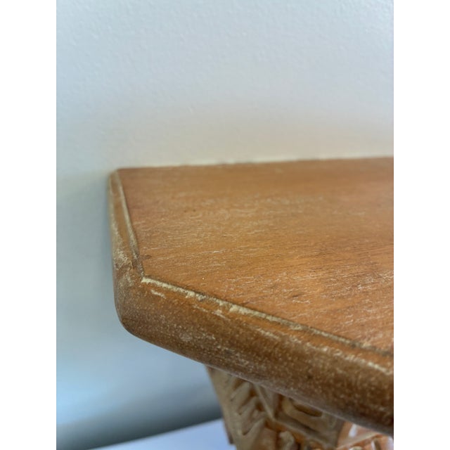 Vintage Carved Wood Wall Corbel Shelf With Classical Detailing For Sale - Image 10 of 12