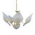 Vintage Italian Murano Glass and Brass Chandelier Sculptural For Sale